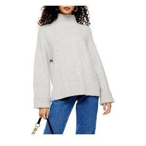 TOPSHOP Supersoft Wide Sleeve Turtleneck Sweater